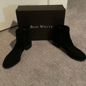 Ron White black suede boots - good condition -size 36 European sizing